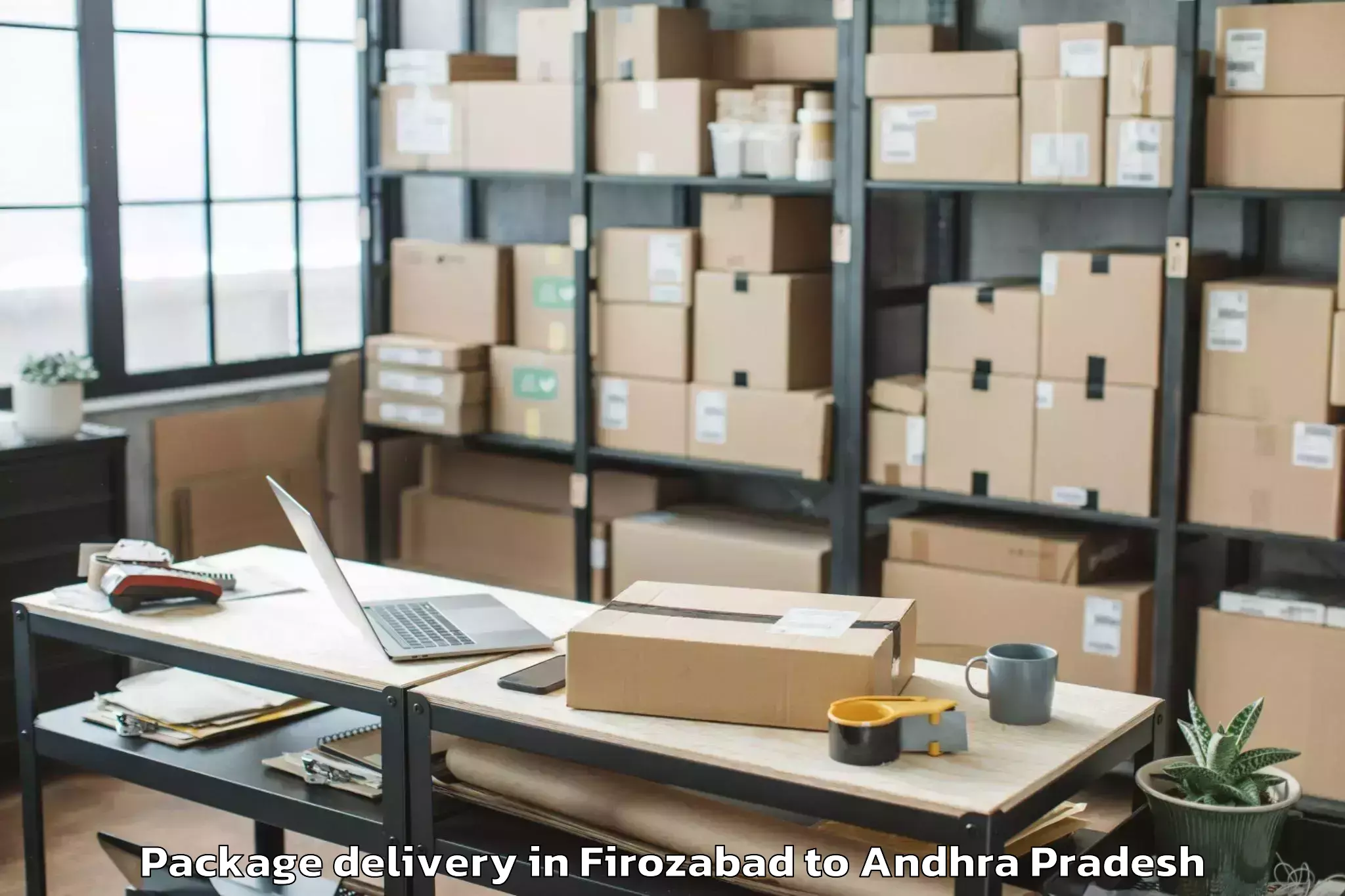 Reliable Firozabad to Valetivari Palem Package Delivery